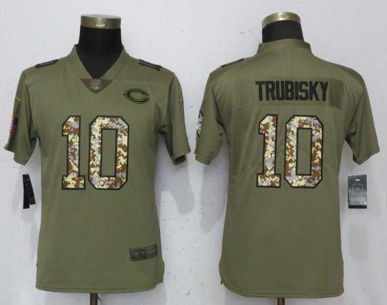Women Nike Bears 10 Mitchell Trubisky Olive Camo Salute To Service Limited Jersey,We sell and wholesale Women Nike Bears 10 Mitchell Trubisky Olive Camo Salute To Service Limited Jersey on line form chian!